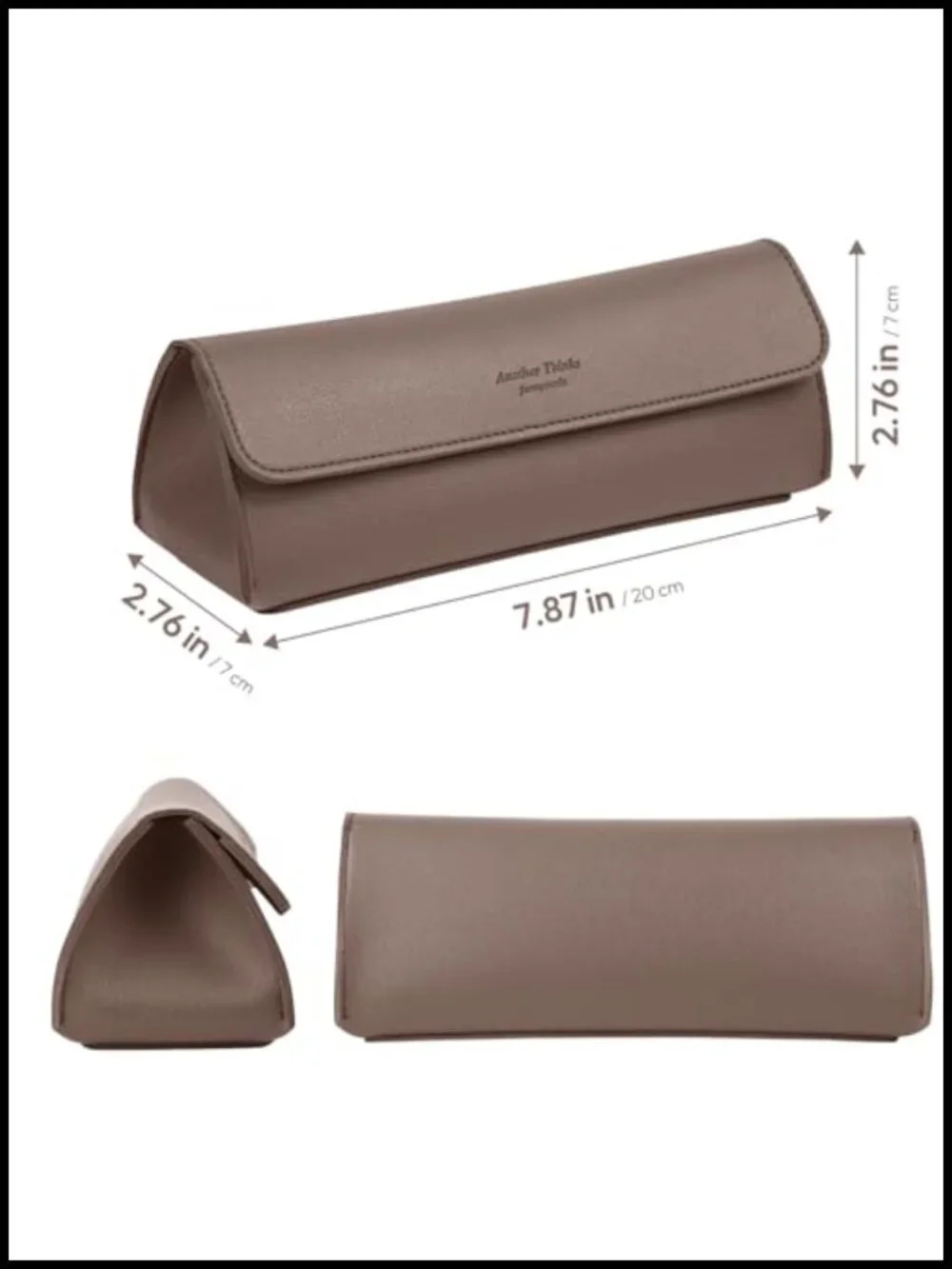 PU Leather Cosmetic Bag: Travel Toiletry Pouch Makeup Organizer Brush Holder